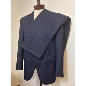 Designer‎ Men's Pinstripe 2-pc Suit Coppley Navy Business Formal Blazer Canada